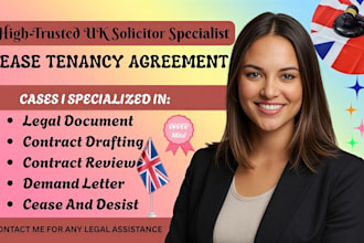 draft lease, tenancy, and property agreements as uk solicitor contract drafting