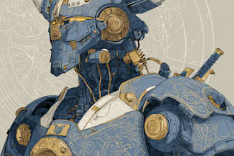 create custom mecha robot art