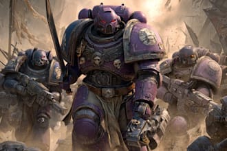 draw your warhammer 40k miniatures
