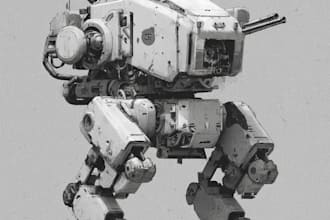 create custom mecha robot art