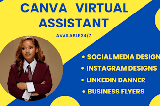 be canva virtual assistant instagram assistant social media designer canva pro