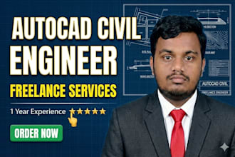 autocad 2d civil drawings for floor plans and site layouts