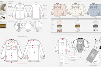 do fashion tech pack clothing tech pack active wear tech pack flat sketch