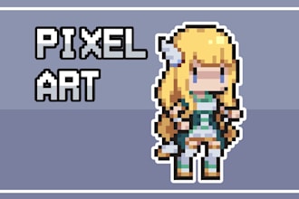 create pixel art characters