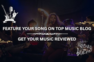 promote your music with an SEO driven blog review on a top site