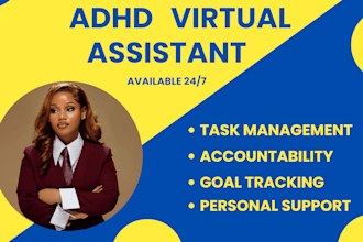 adhd virtual assistant productive specialist life coach accountability partner