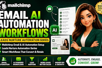 setup mailchimp email ai automation workflows leads nurture automation series