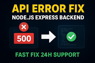 fix nodejs, express and API bugs, errors and server issues