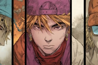 drawing comic with manga style