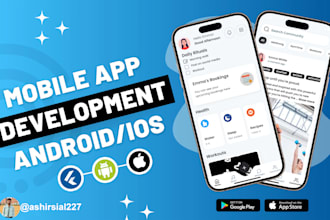 develop a professional flutter app for android and ios