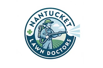 create lawn care company nantucket island logo