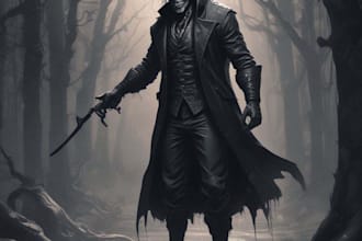 draw horror or fantasy monster or creature for you