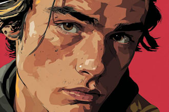 draw your realistic vector portrait illustration