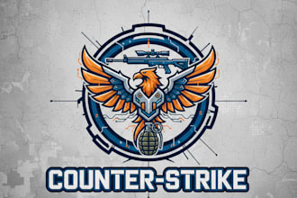 design a professional counter strike gaming logo