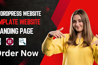 design wordpress website template website and landing page