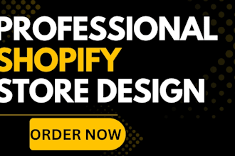 design a professional shopify dropshipping store design