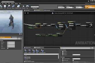 do unreal engine ai system development, combat system, blueprint scripting