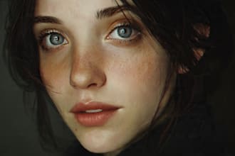 paint a realistic conceptual or fantasy digital portrait