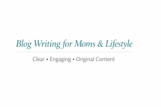 write engaging blog articles for moms and lifestyle