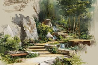 environment concept art landscape design