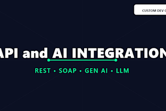 build custom API integrations and genai features for your saas