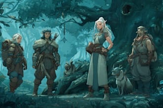 draw your dnd party
