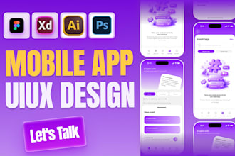 do mobile app screenshots design in figma mobile app design