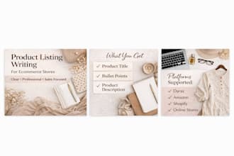 upload and optimize product listings for ecommerce stores