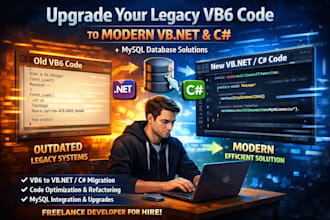upgrade legacy vb6 code to modern c sharp vb net mysql