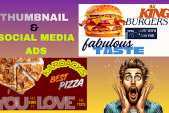 design eye catching and view booster video thumbnails