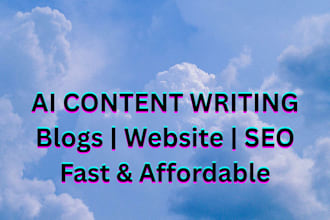 ai generated SEO friendly content for blogs and websites