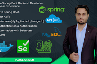 develop secure and scalable java spring boot backend apis
