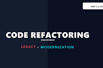 refactor legacy PHP code and upgrade to symfony or laravel