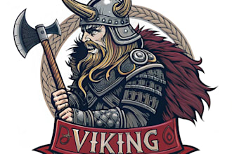 illustrate and design your next viking tattoo or logo