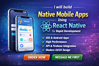 build native mobile apps using react native for rapid development
