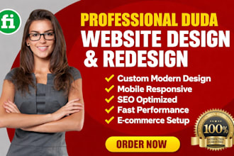 create redesign and customize professional duda website design