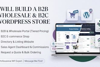build a b2b wholesale and b2c wordpress directory or woocommerce store