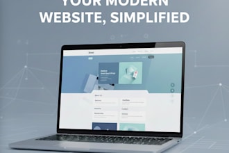 create a modern single page website for your business