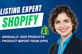 do shopify listing manually or from app