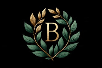 design botanical hand drawn logo