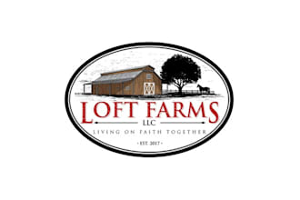 design awesome wonderful legendary logo for loft farms