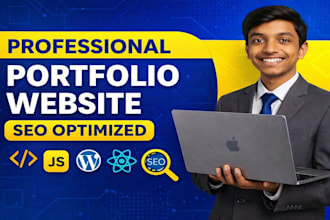 create a professional portfolio website