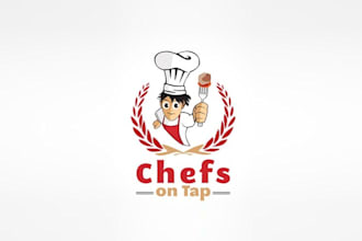 make high quality logo for restaurant chefs on tap