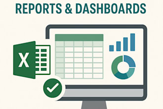 create professional excel trackers, automated excel reports and dashboards