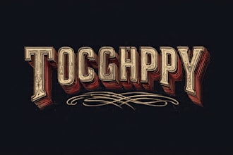 design typography or text logo