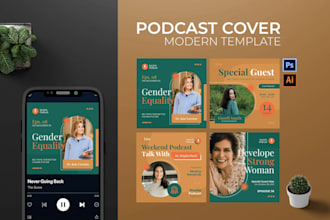 design podcast cover art, episode cover and podcast logo