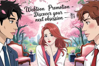 promote comics, manga and webtoons