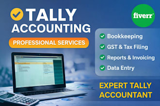 do  professional tally prime bookkeeping and gst entries