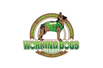 create innovative beautiful animals logo for a dog rescue