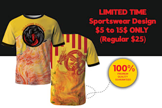 create unique sportswear design for fitness